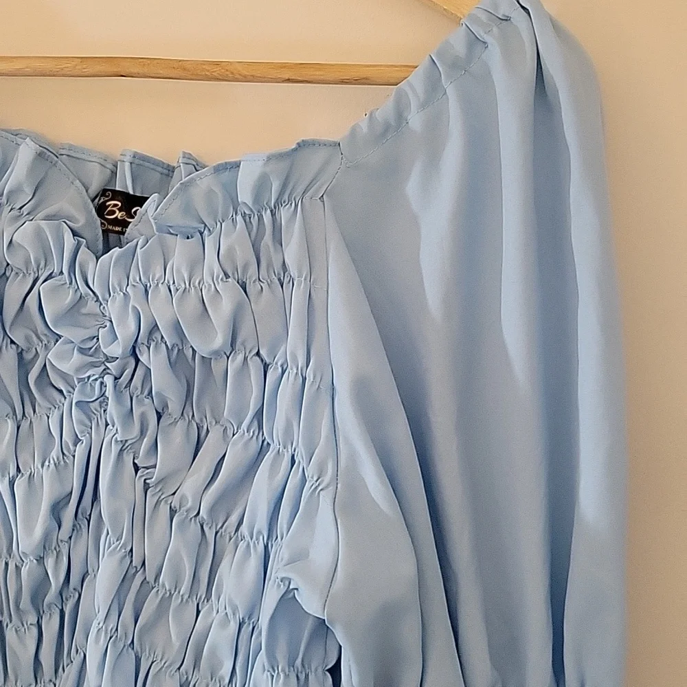CUTE BABY BLUE LONGSLEEVE TOP - Picture 3 of 11